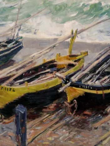 Produit Claude Monet : Trois bateaux de Pêche, 1886 Image