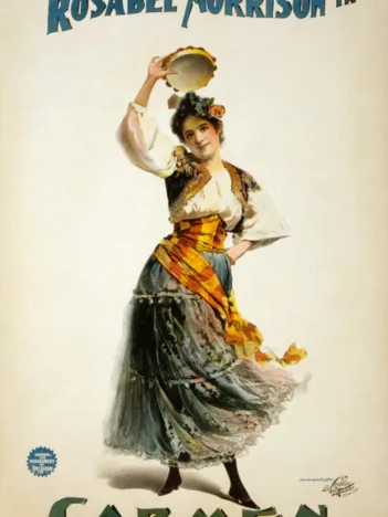 Produit Affiche pour une Mise en Scène Américaine de la Carmen de Bize, 1896 Image