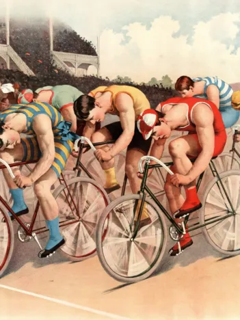 Produit Illustration - Course Cycliste, 1895 Image
