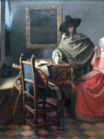 Produit Vermeer Johannes : La Jeune Fille au Verre de Vin, 1658-1660 Image