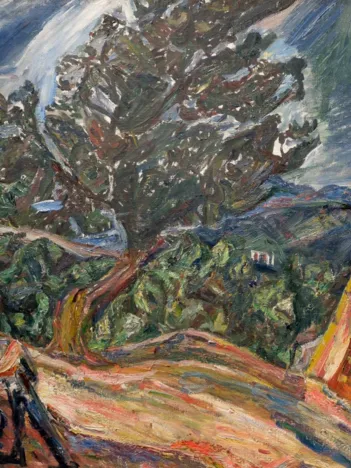 Produit Chaïm Soutine : Le Gros Arbre Bleu, 1920-1921 Image