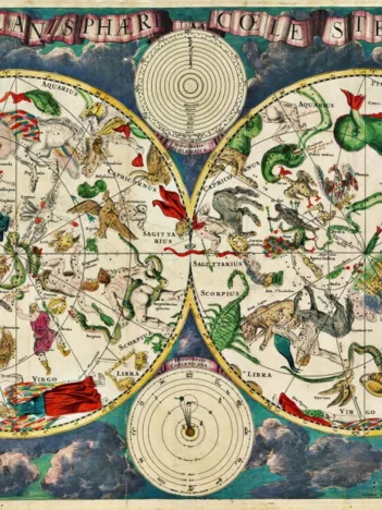 Produit Frederik de Wit : Carte Céleste, XVIIe siècle Image