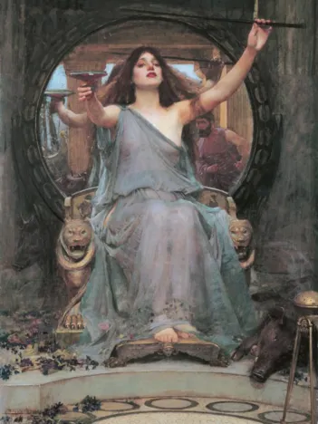 Produit Waterhouse John William : Circé offrant la Coupe de Drogue à Ulysse, 1891 Image