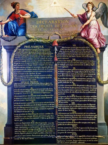 Produit Jean-Jacques Le Barbier : Déclaration des droits de l'homme et du citoyen de 1789 Image