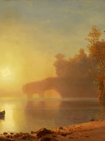 Produit Albert Bierstadt : Canoë Indien, 1886 Image