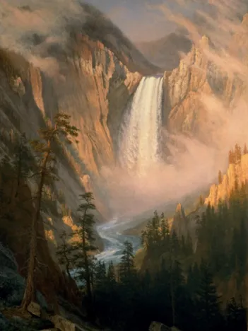 Produit Albert Bierstadt : Les Chutes de la Rivière Yellowstone, 1881 Image
