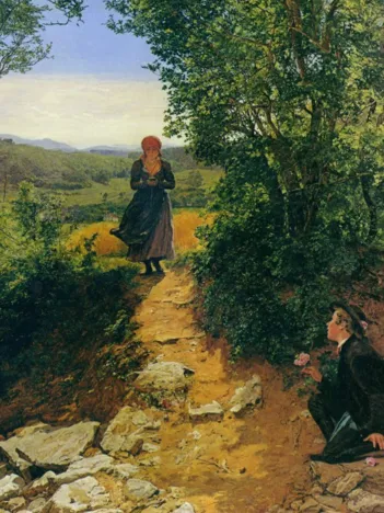 Produit Ferdinand Georg Waldmüller : Die Erwartete, 1860 Image