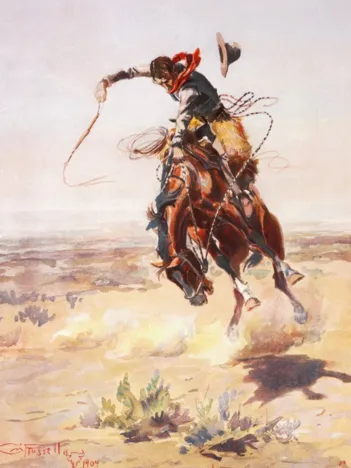 Produit Charles Marion Russell : A bad Hoss, 1904 Image