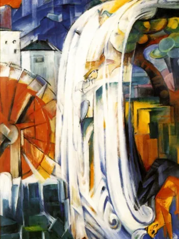 Produit Franz Marc : Die Verzauberte Mühle, 1913 Image