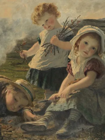 Produit Sophie Gengembre Anderson : The Bonfire, 1903 Image