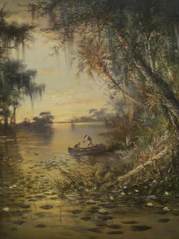 Produit Charles Christian Eisele : Evening on the Suwannee River, 1885 Image