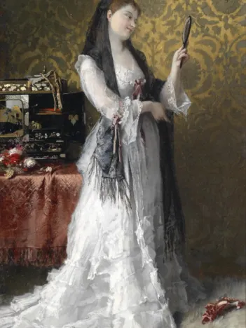 Produit Conrad Kiesel : Dame im Boudoir, 1921 Image