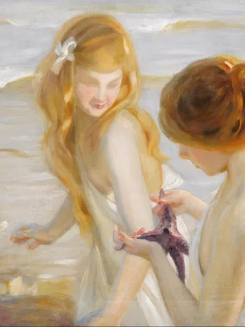 Produit Paul Chabas : Deux Jeunes Filles à l'Etoile de Mer Image