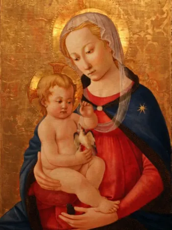 Produit Master of the Castello Nativity : La Vierge et l'Enfant, 1460 Image