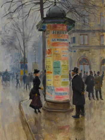 Produit Jean Béraud : La Colonne Morris, 1885 Image