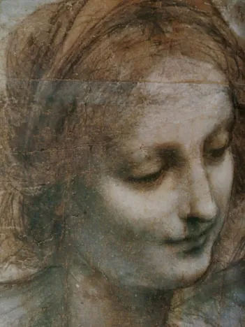 Produit Léonard de Vinci : La Vierge, l'Enfant Jésus avec Sainte Anne et Saint Jean Baptiste (détail) Image