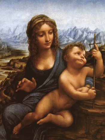 Produit Léonard de Vinci : La Madone aux Fuseaux (copie), vers 1501 Image