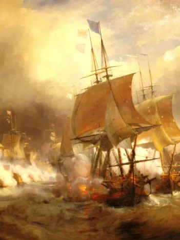 Produit Théodore Gudin : Bataille d'Ouessant, 1848 Image