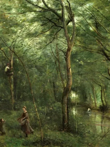 Produit Jean-Baptiste-Camille Corot : Les Ramasseurs d'Anguille, 1860-1865 Image
