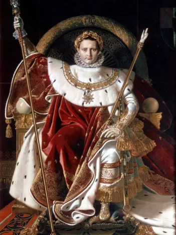 Produit Jean-Auguste-Dominique Ingres : Napoléon sur le trône impérial, 1806 Image