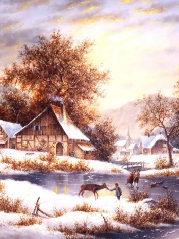 Produit Dennis Lewan - Amber Sky Of Winter Image