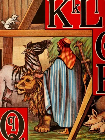 Produit McLoughlin Bros : L'Alphabet de l'Arche de Noé , 1868 - KLQ Image