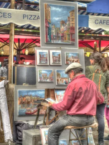 Produit Artiste de Rue, Paris, France Image