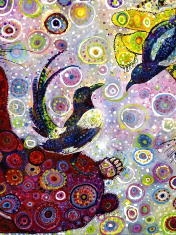 Produit Sally Rich - Red and Gold Badgers Image