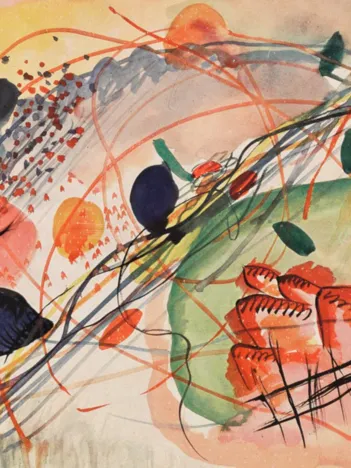 Produit Wassily Kandinsky : Aquarell 6, Kunstdrucke auf japanpapier Image