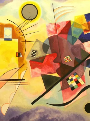 Produit Vassily Kandinsky - Jaune, Rouge, Bleu, 1925 Image