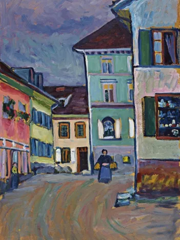Produit Wassily Kandinsky : Murnau, Top of the Johannisstrasse, 1908 Image