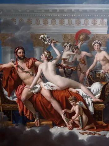 Produit Jacques-Louis David: Mars désarmé par Vénus, 1824 Image