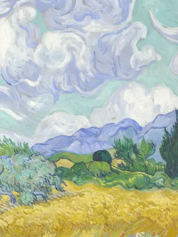 Produit Vincent Van Gogh - Champ de Blé avec Cyprès, 1899 Image