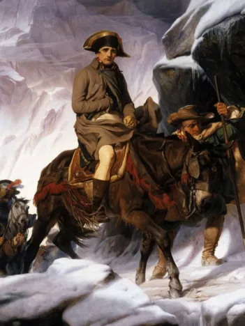 Produit Paul Delaroche : Napoléon Bonaparte franchissant les Alpes, 1850 Image