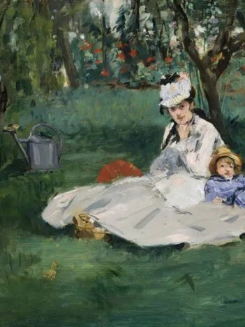 Produit Edouard Manet : La Famille Monet dans leur Jardin à Argenteuil, 1874 Image