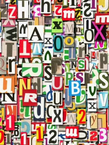 Produit Collage de Chiffres et de Lettres Image