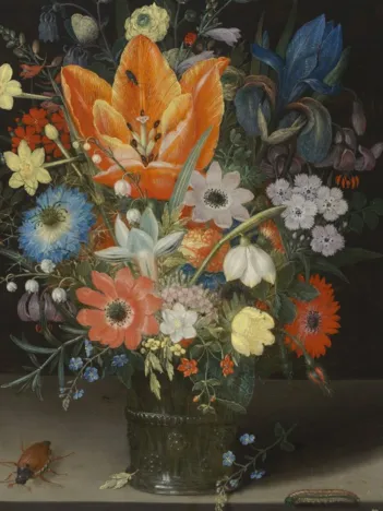 Produit Peter Binoit: Nature Morte avec des Iris, 1623 Image