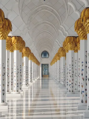 Produit Mosquée Cheikh Zayed, Abou Dabi, Emirats Arabes Unis Image