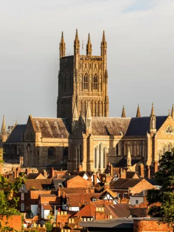 Produit Worcester Cathedral viewed from Fort Royal Park Image