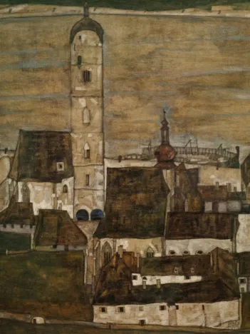 Produit Egon Schiele : Stein sur le Danube II, 1913 Image