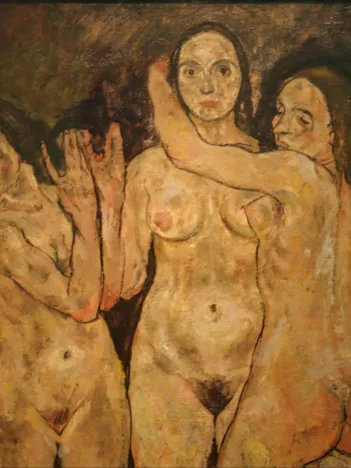 Produit Egon Schiele : Trois Femmes Debout, 1918 Image