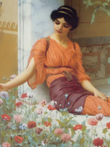 Produit John William Godward : Summer Flowers, 1903 Image