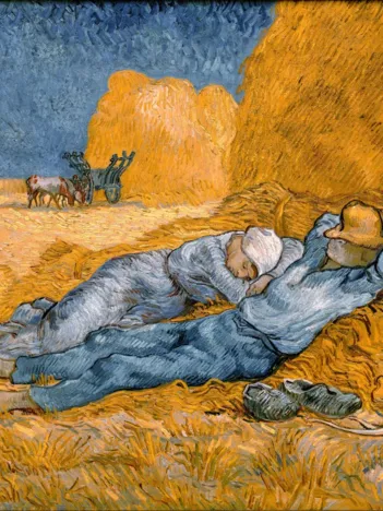 Produit Vincent Van Gogh - La Sieste (d'après Millet), 1890 Image