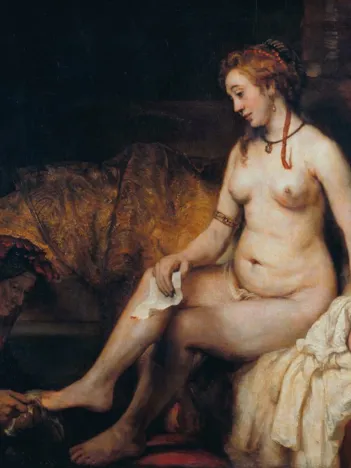 Produit Rembrandt - Bethsabée au bain recevant la lettre de David, 1654 Image