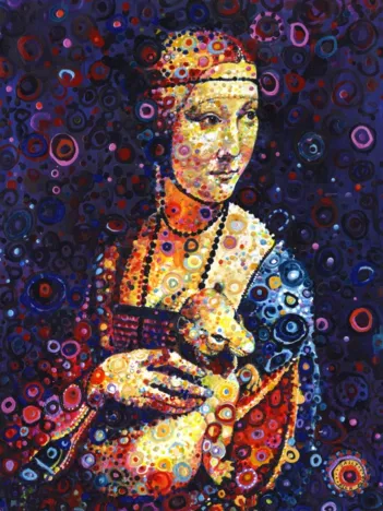 Produit Leonardo da Vinci: Lady with an Ermine, by Sally Rich Image