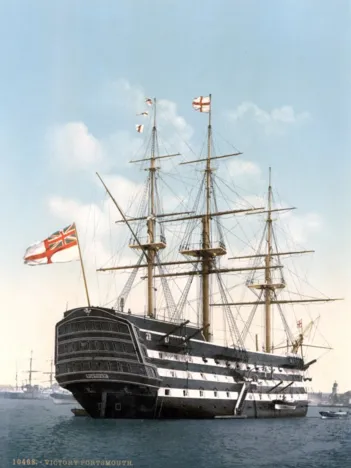 Produit HMS Victory in Portsmouth, 1900 Image