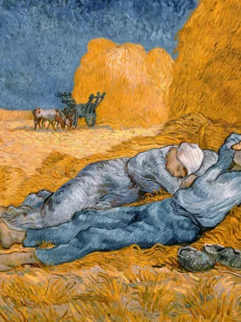 Produit Vincent Van Gogh - La Sieste (d'après Millet), 1890 Image