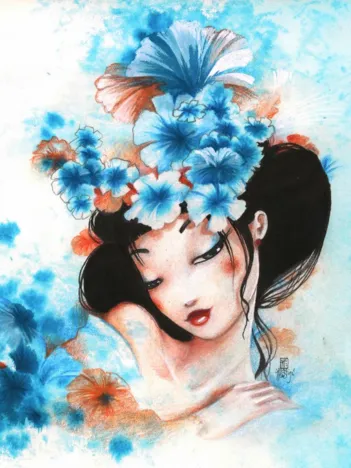 Produit Misstigri - Blue Flowers Image