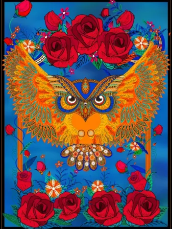 Produit Owl & Roses Image