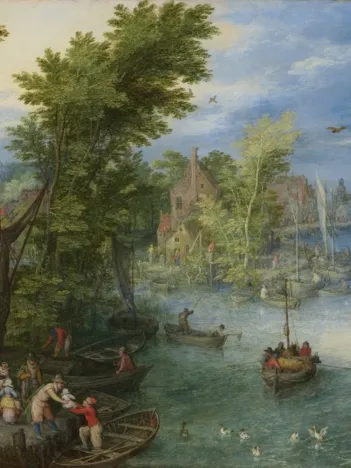 Produit Jan Brueghel - River Landscape, 1607 Image